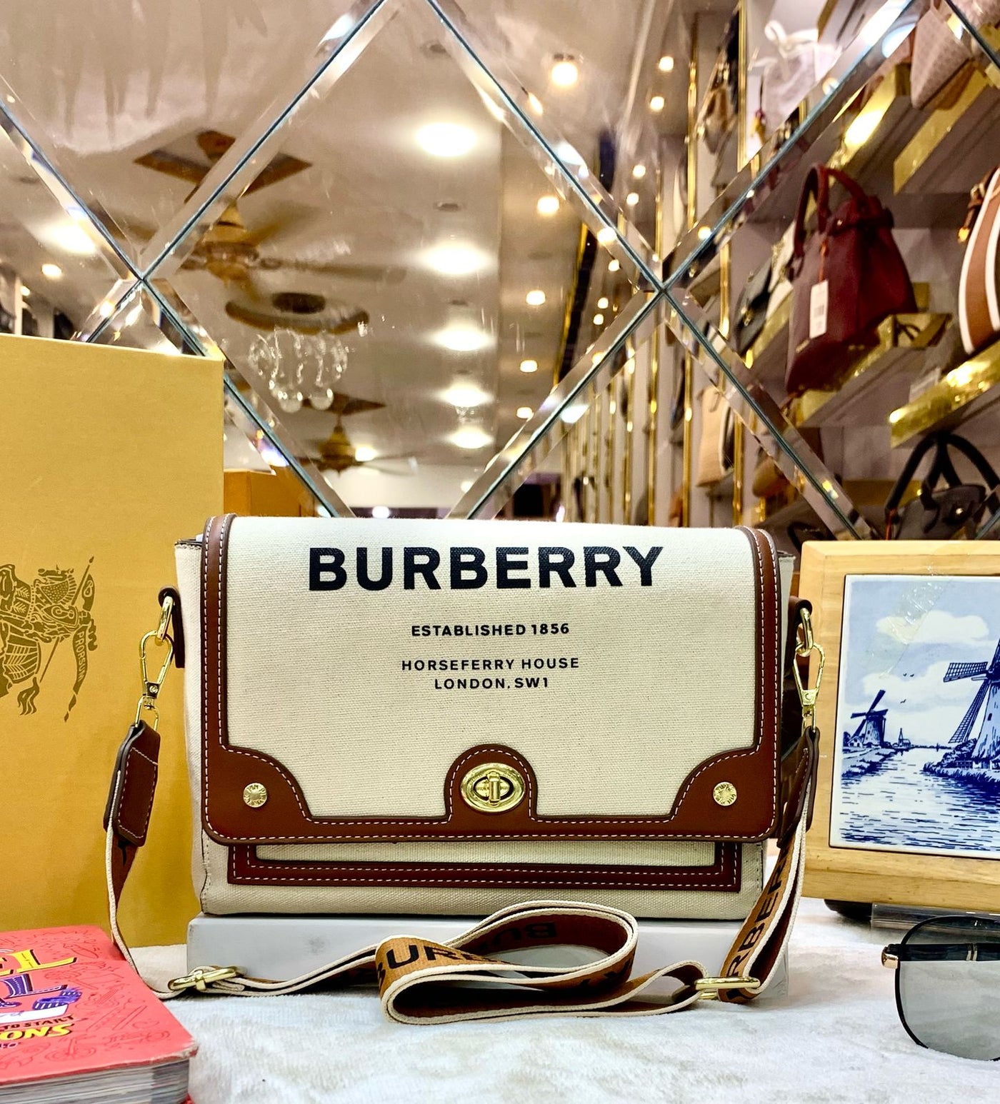 BURBERRY Vintage Check Shoulder Bag