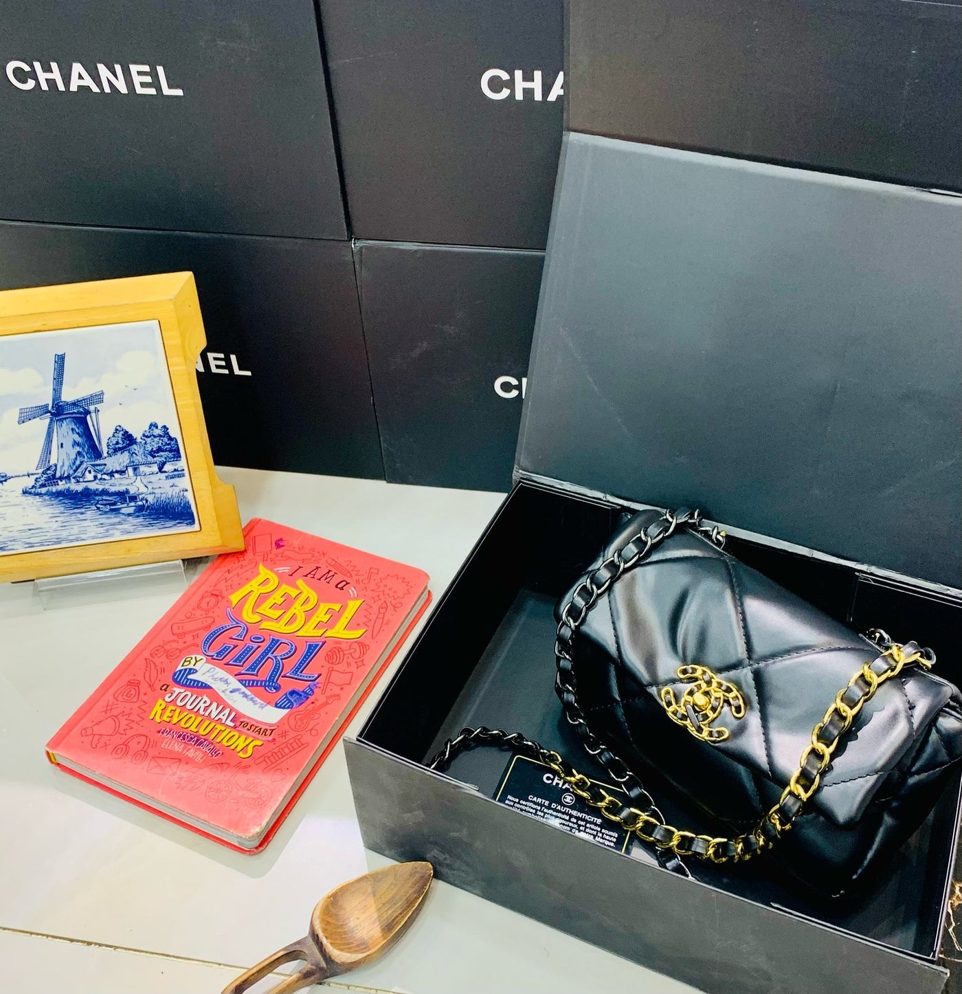 CHANEL 19 Lambskin Quilted Bag